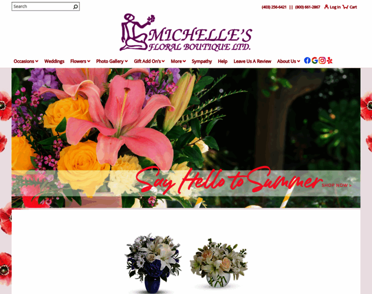 Michellesfloral.com thumbnail