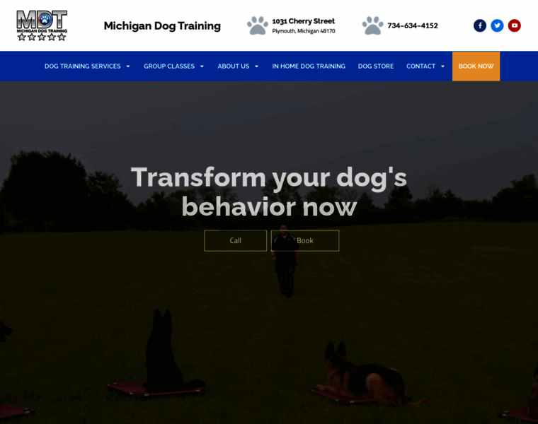 Michigandogtraining.com thumbnail