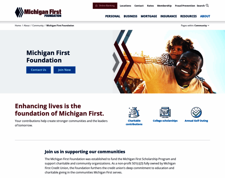 Michiganfirstfoundation.com thumbnail