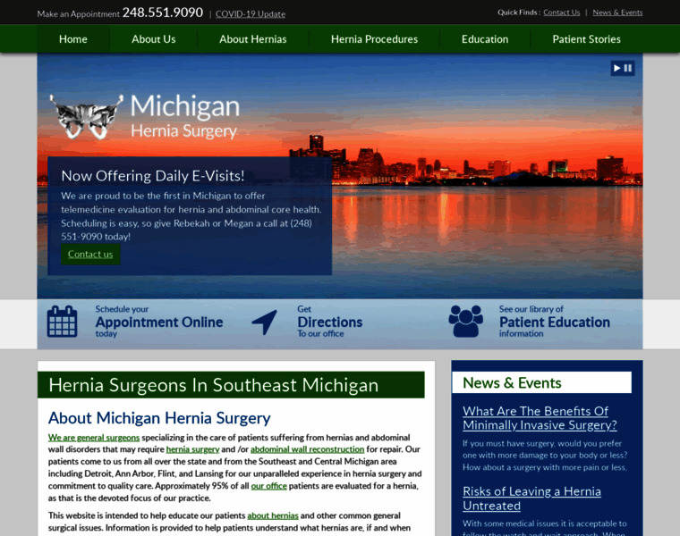 Michiganherniasurgery.com thumbnail