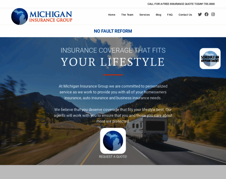 Michiganinsurancegroup.com thumbnail