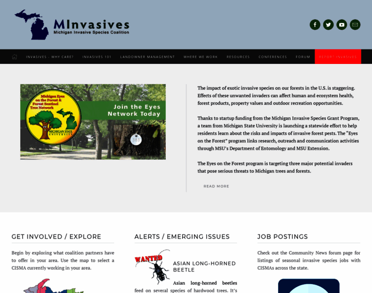 Michiganinvasives.org thumbnail