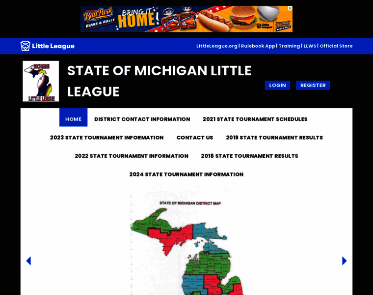 Michiganlittleleague.org thumbnail