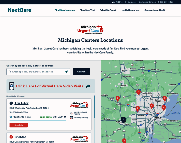 Michiganurgentcare.com thumbnail