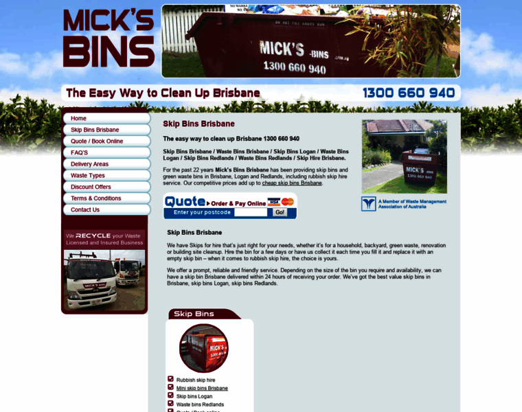 Micksbins.com.au thumbnail