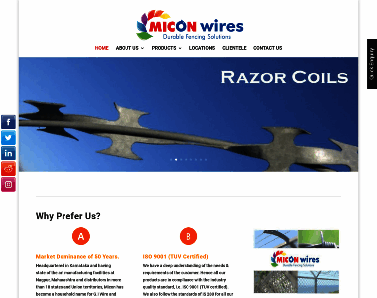 Micon-wires.com thumbnail