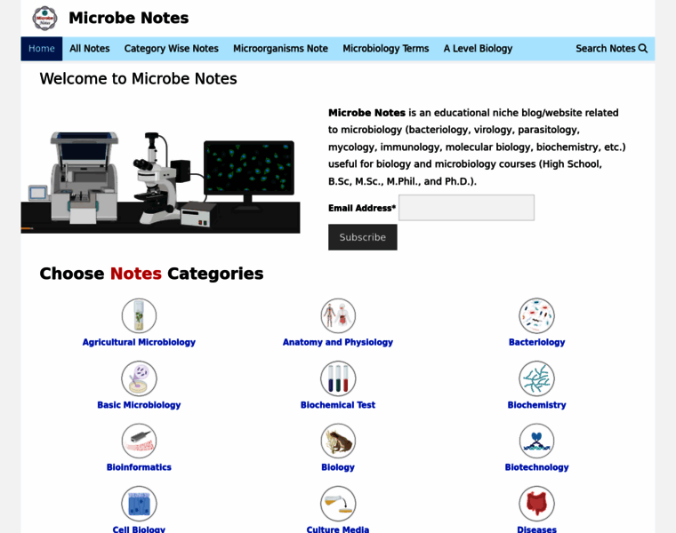 Microbenotes.com thumbnail