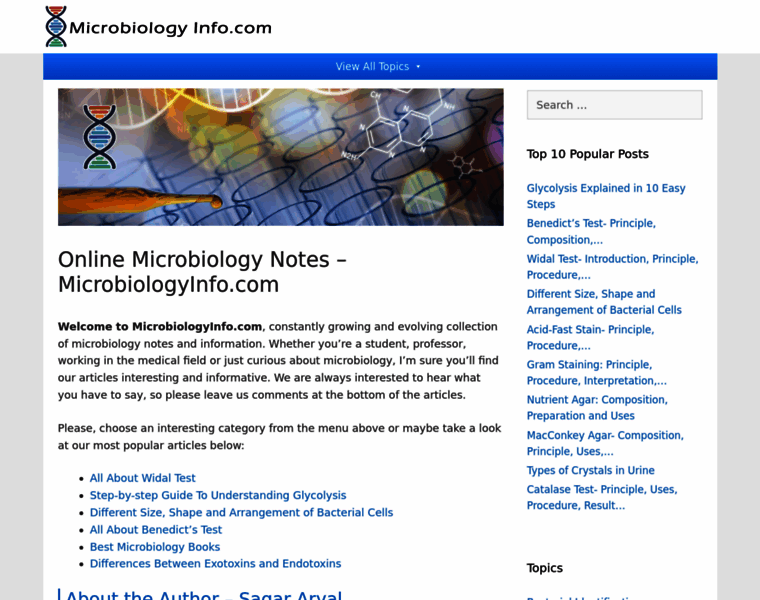 Microbiologyinfo.com thumbnail