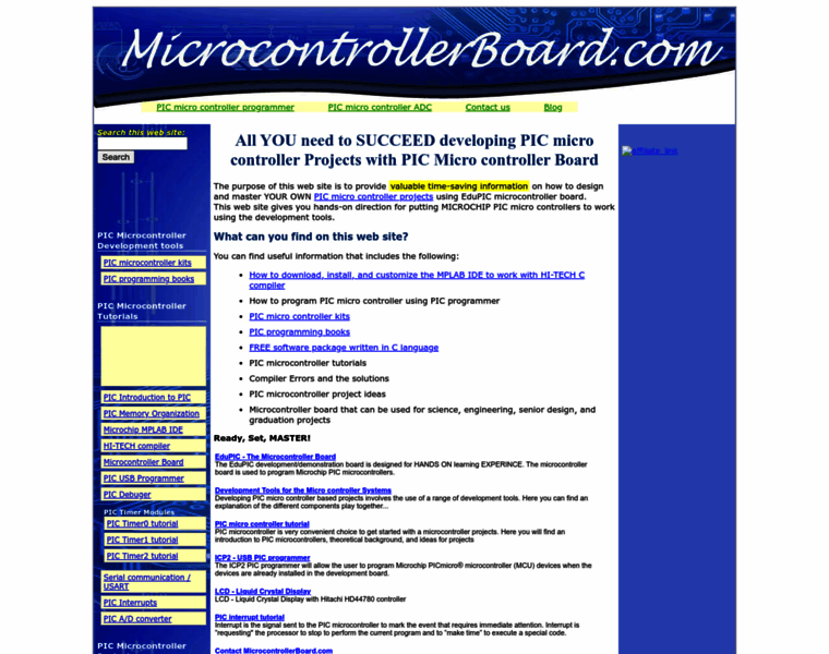 Microcontrollerboard.com thumbnail