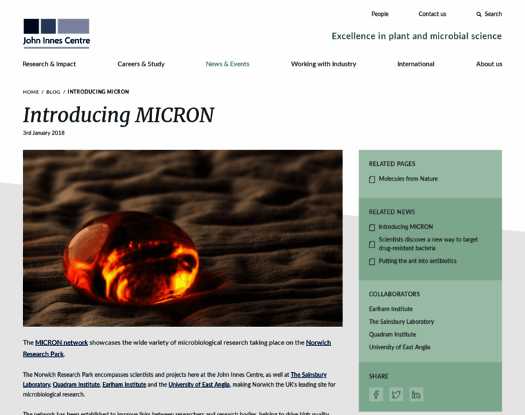 Micron.ac.uk thumbnail