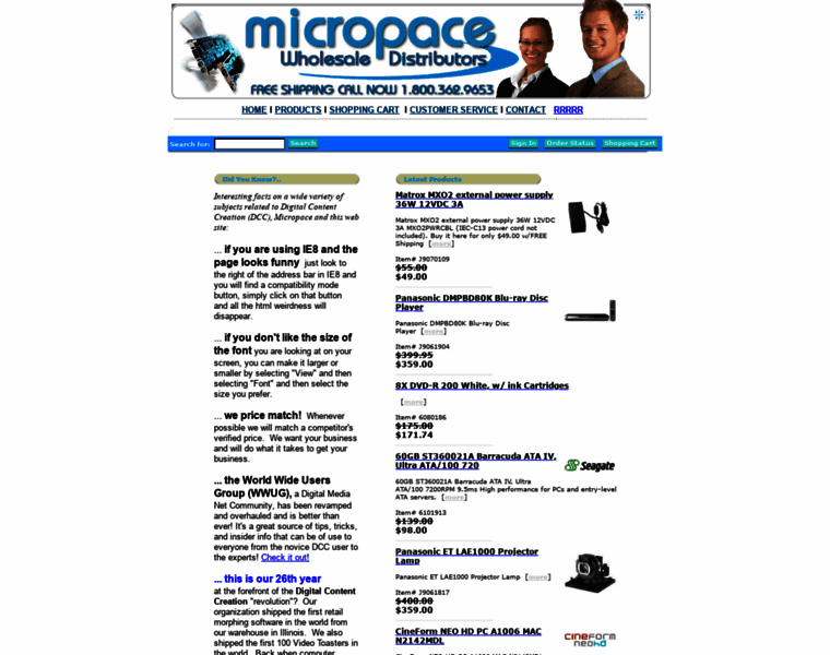 Micropace.com thumbnail