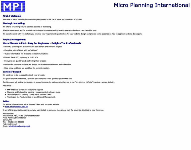 Microplanning.co.uk thumbnail