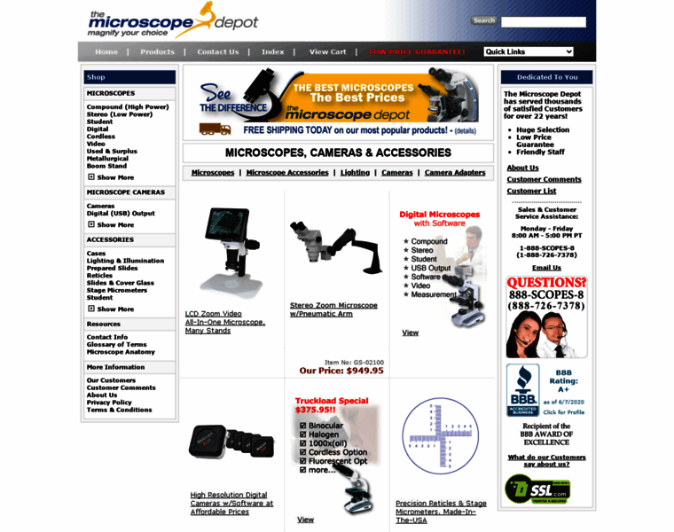 Microscope-depot.com thumbnail
