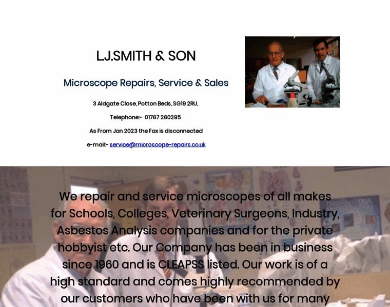 Microscope-repairs.co.uk thumbnail