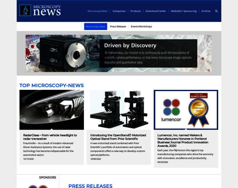 Microscopy-news.com thumbnail