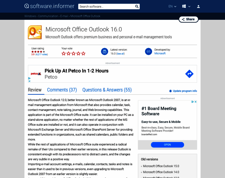 Microsoft-office-outlook.software.informer.com thumbnail