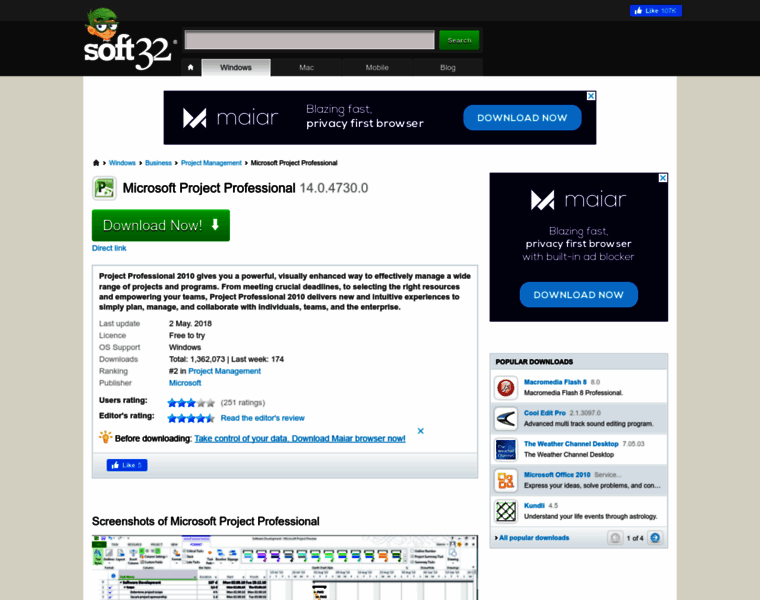 Microsoft-project-professional.soft32.com thumbnail