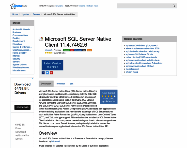 Microsoft-sql-server-native-client.updatestar.com thumbnail