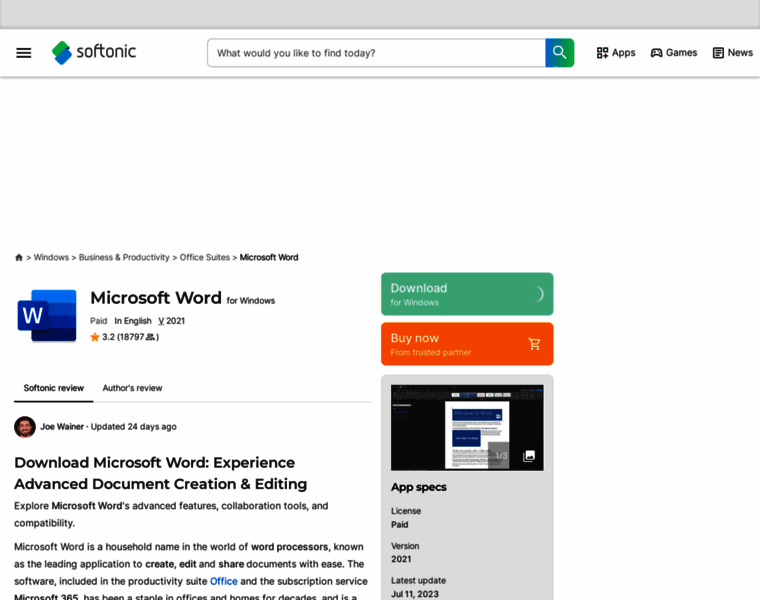 Microsoft-word.en.softonic.com thumbnail