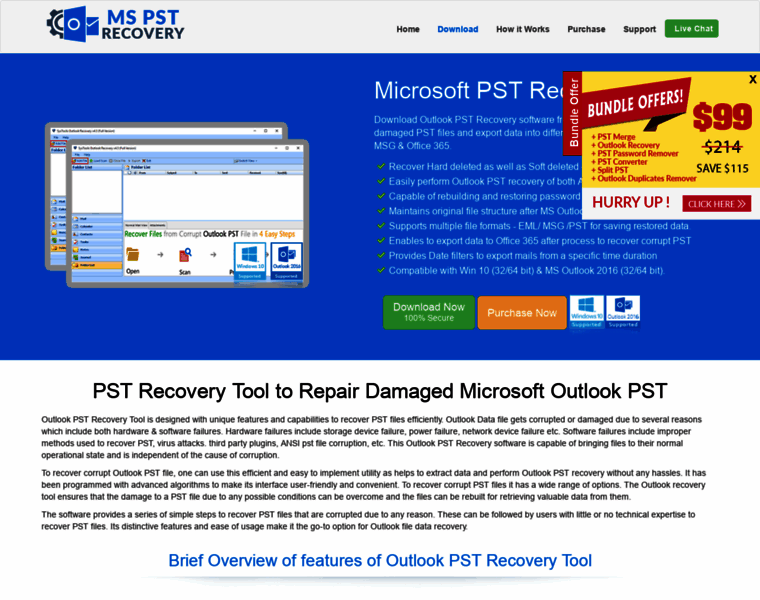 Microsoftpstrecovery.com thumbnail