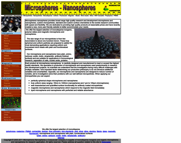 Microspheres-nanospheres.com thumbnail