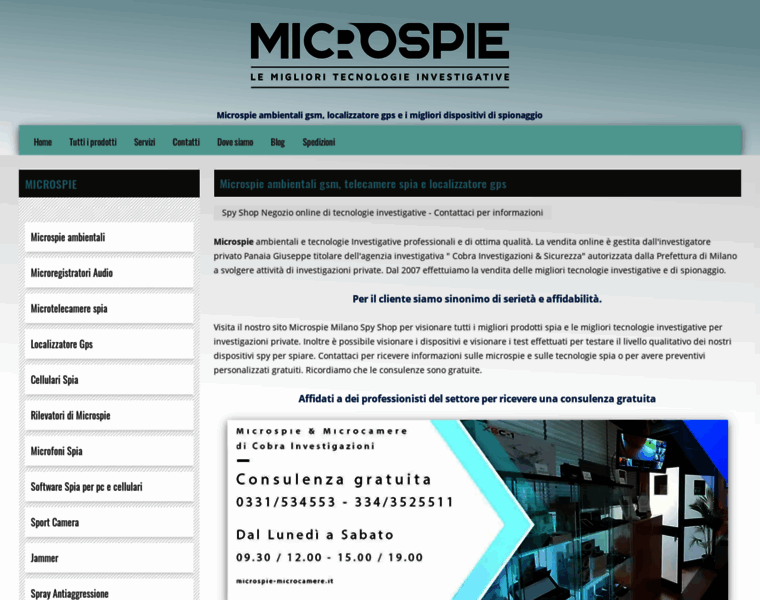 Microspie-microcamere.it thumbnail