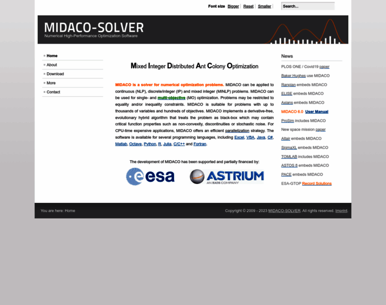 Midaco-solver.com thumbnail