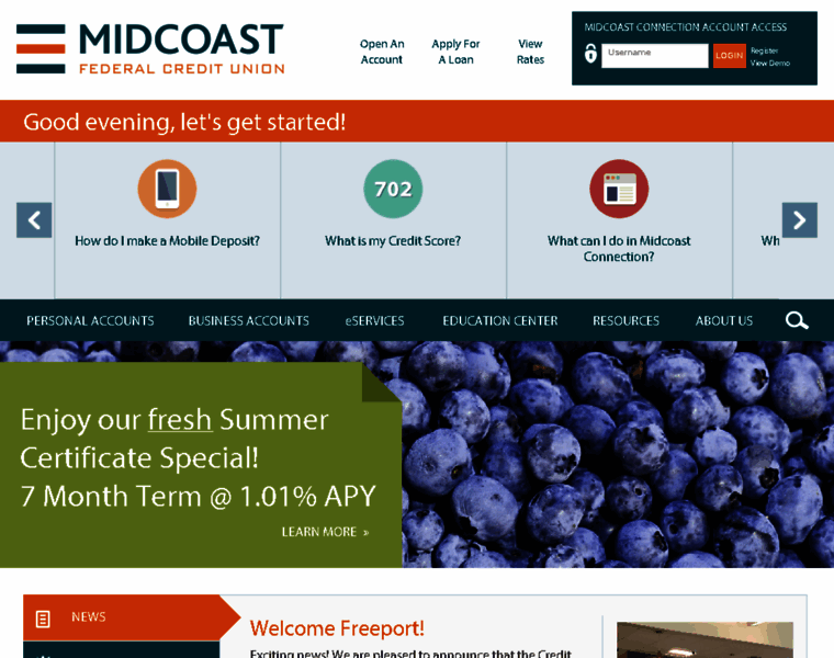 Midcoastfcu.net thumbnail