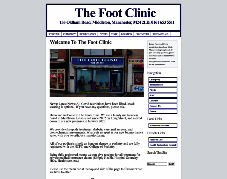 Middletonfootclinic.co.uk thumbnail