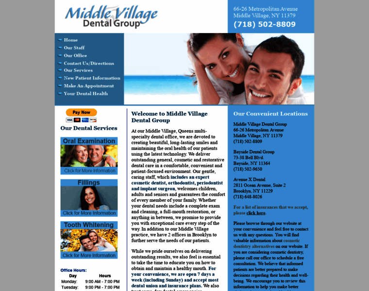 Middlevillagedentalgroup.com thumbnail