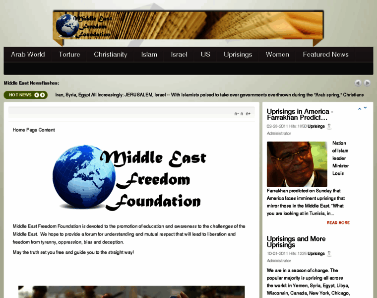 Mideastfreedom.org thumbnail