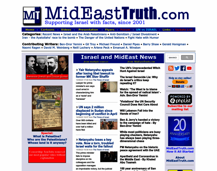 Mideasttruth.com thumbnail