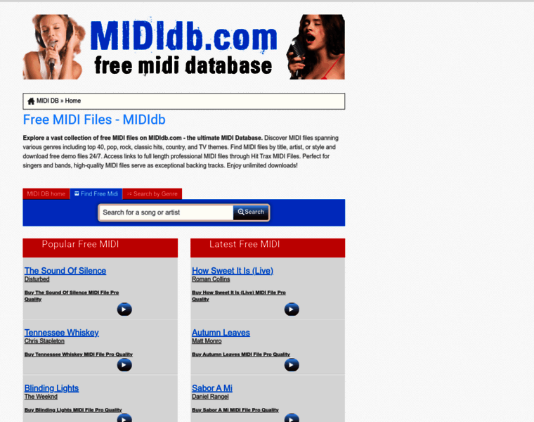 Mididb.com thumbnail