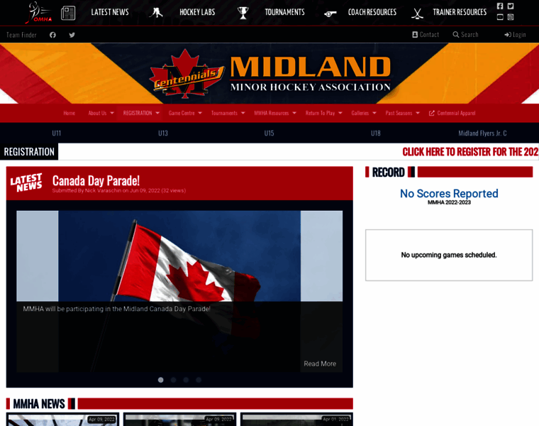 Midlandminorhockey.ca thumbnail