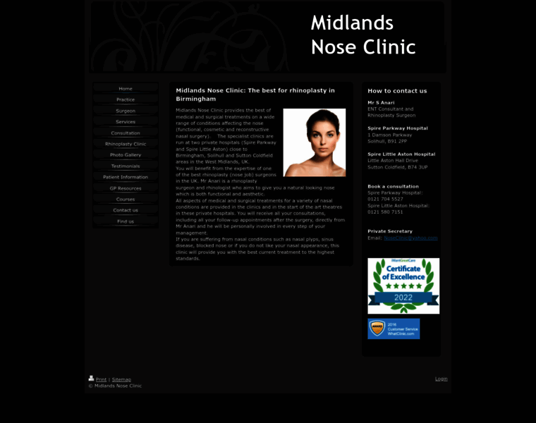 Midlandsnoseclinic.co.uk thumbnail