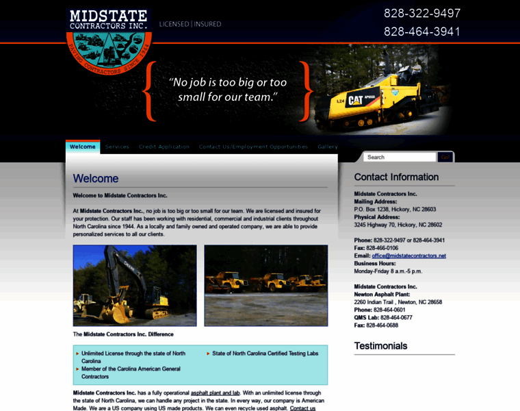 Midstatecontractors.org thumbnail