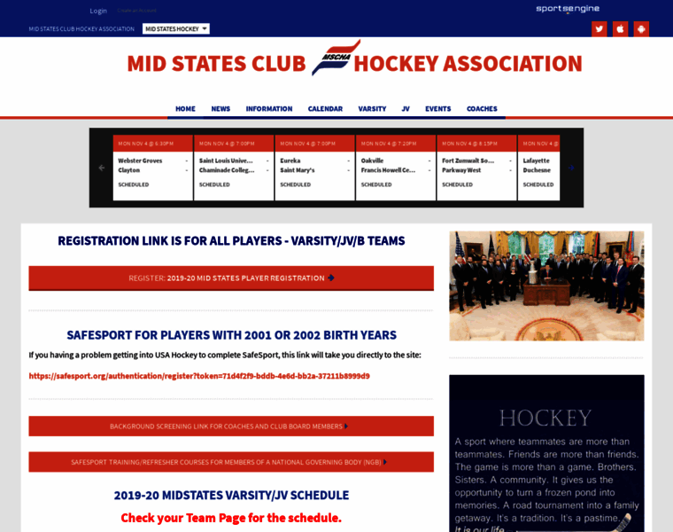 Midstateshockey.org thumbnail