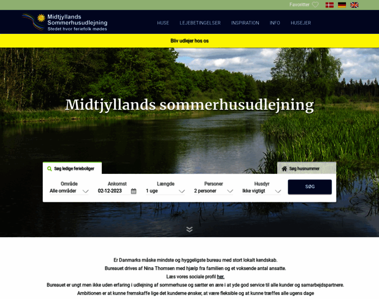 Midtjyllandssommerhusudlejning.dk thumbnail
