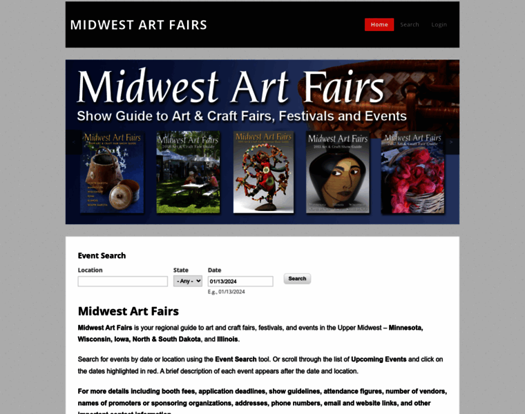 Midwestartfairs.com thumbnail