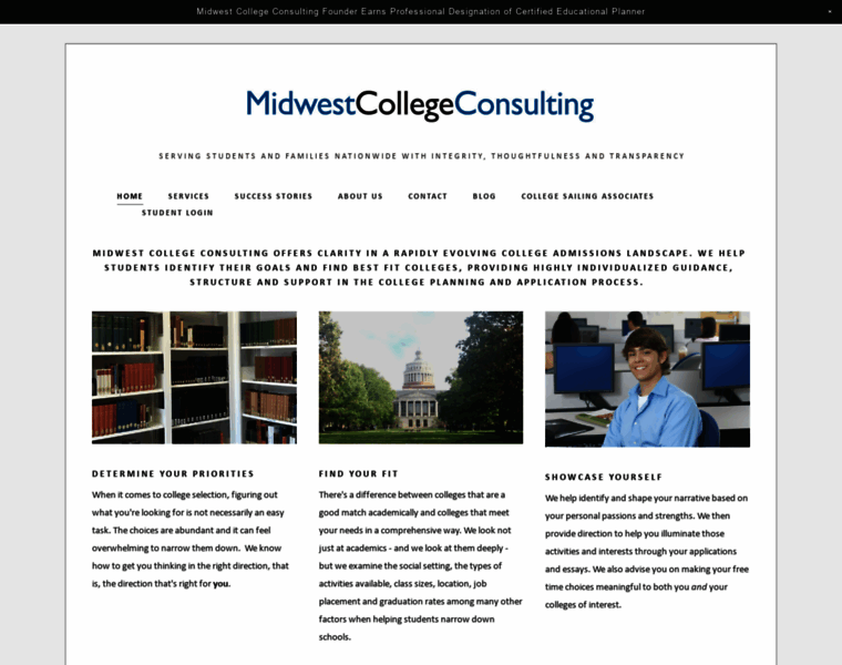 Midwestcollegeconsulting.com thumbnail