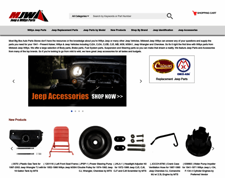 Midwestjeepwillys.com thumbnail