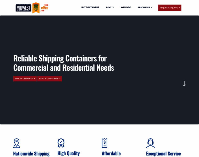 Midweststoragecontainers.com thumbnail