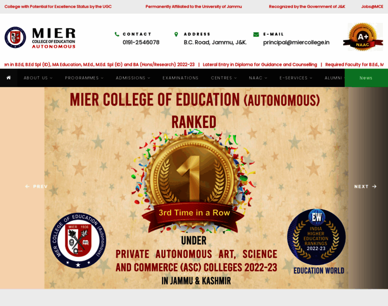 Miercollege.in thumbnail