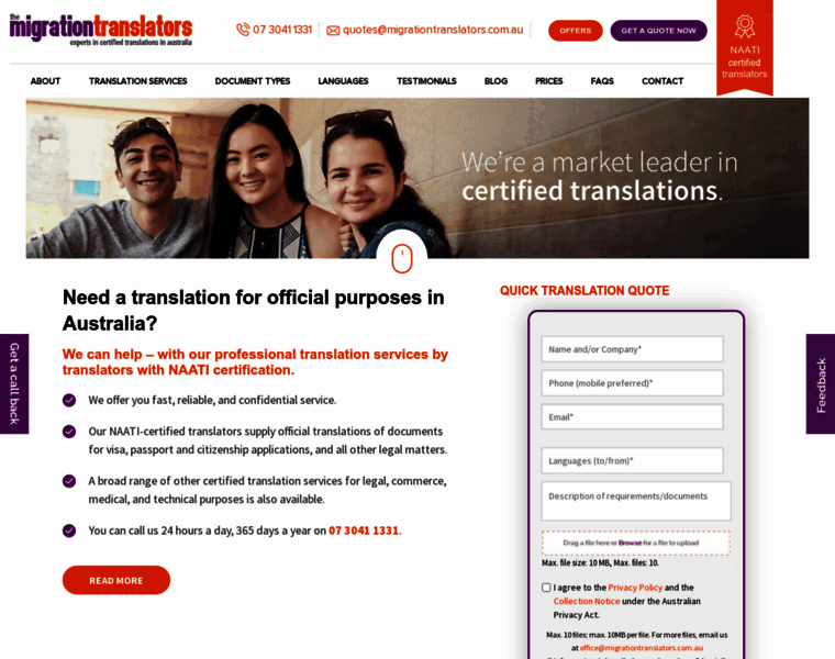 Migrationtranslators.com.au thumbnail