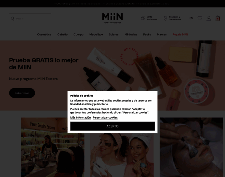 Miin-cosmetics.com thumbnail