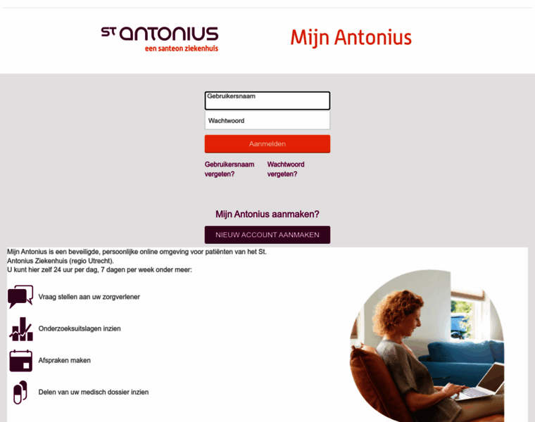 Mijnantonius.antoniusziekenhuis.nl thumbnail