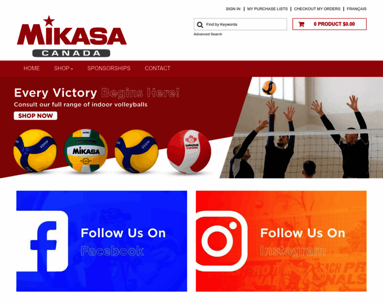 Mikasasports.ca thumbnail