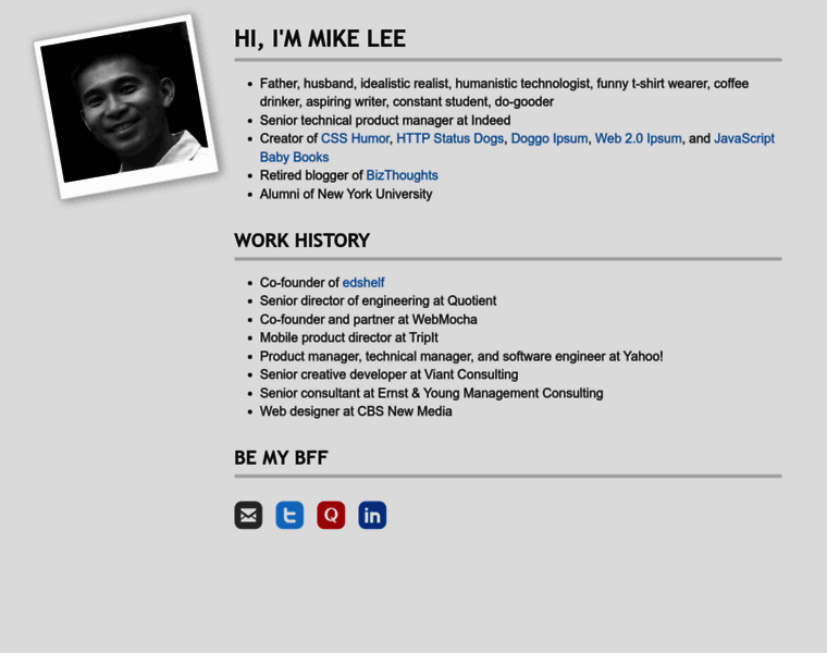 Mikelee.org thumbnail