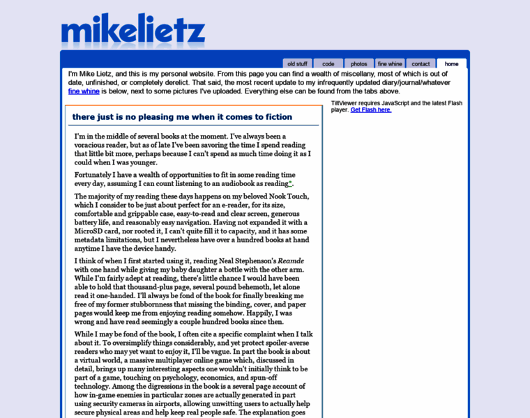 Mikelietz.org thumbnail