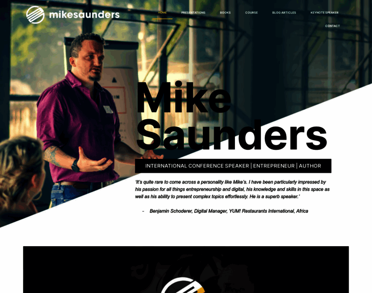 Mikesaunders.com thumbnail